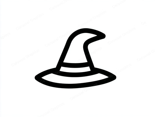Witch Hat Vector Graphic preview