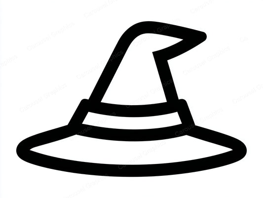 Witch Hat Vector Graphic preview