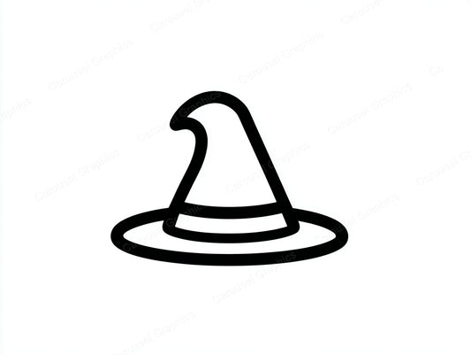 Witch Hat Vector Graphic preview