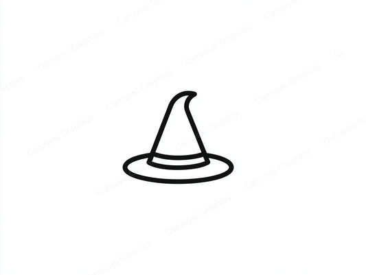 Witch Hat Vector Graphic preview