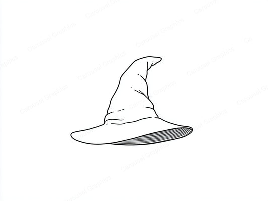 Witch Hat Vector Graphic preview