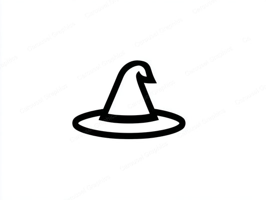 Witch Hat Vector Graphic preview