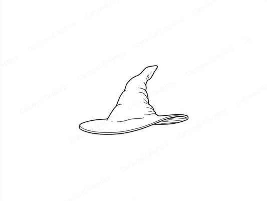 Witch Hat Vector Graphic preview