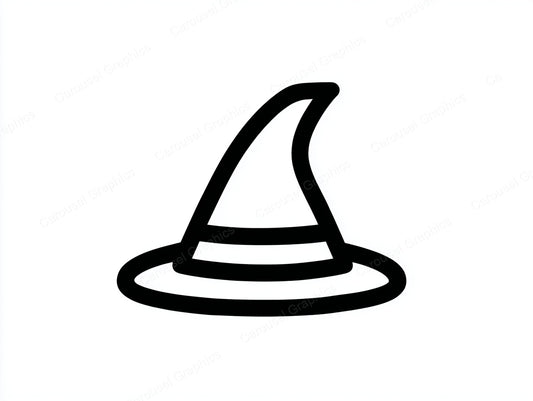 Witch Hat Vector Graphic preview