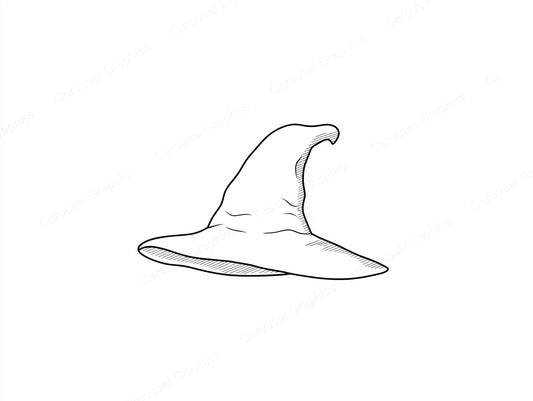 Witch Hat Vector Graphic preview