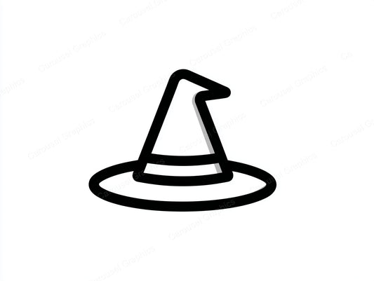 Witch Hat Vector Graphic preview