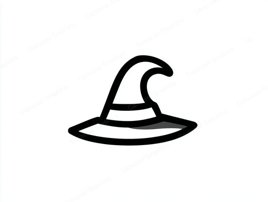 Witch Hat Vector Graphic preview