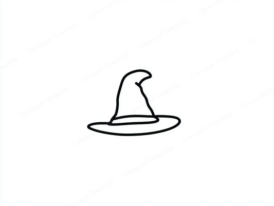 Witch Hat Vector Graphic preview