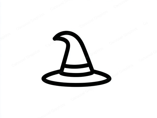 Witch Hat Vector Graphic preview