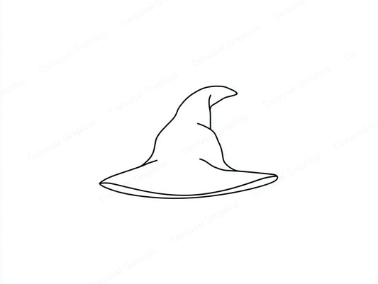 Witch Hat Vector Graphic preview