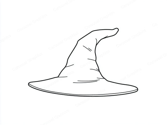 Witch Hat Vector Graphic preview