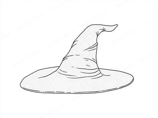 Witch Hat Vector Graphic preview