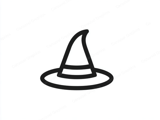 Witch Hat Vector Graphic preview