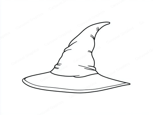 Witch Hat Vector Graphic preview