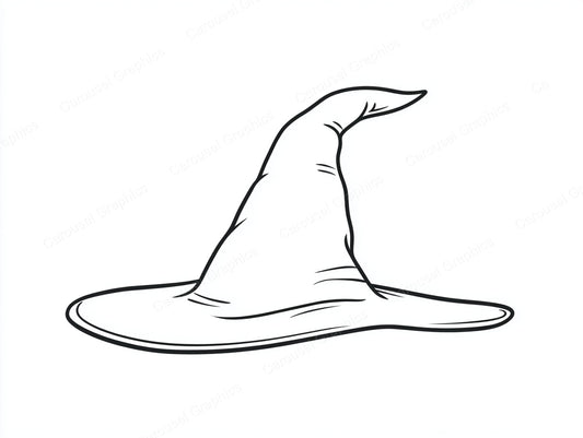 Witch Hat Vector Graphic preview