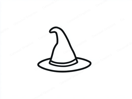 Witch Hat Vector Graphic preview