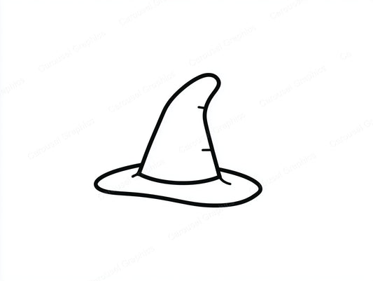 Witch Hat Vector Graphic preview