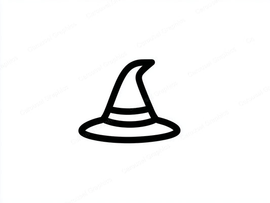 Witch Hat Vector Graphic preview
