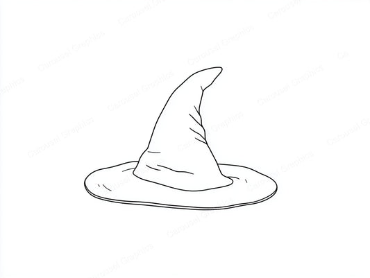 Witch Hat Vector Graphic preview