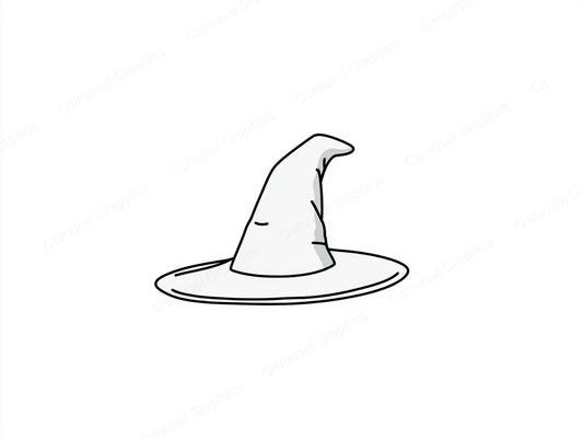Witch Hat Vector Graphic preview