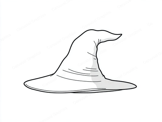 Witch Hat Vector Graphic preview