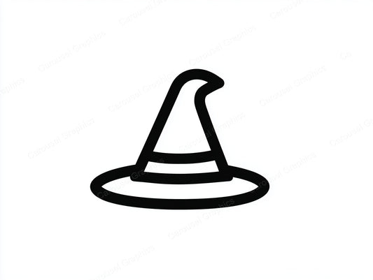 Witch Hat Vector Graphic preview