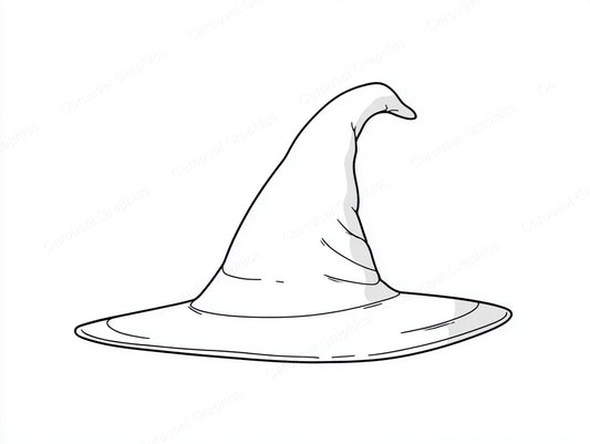 Witch Hat Vector Graphic preview