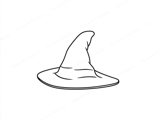 Witch Hat Vector Graphic preview