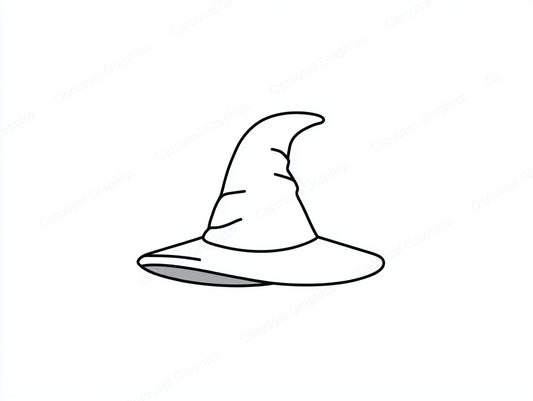 Witch Hat Vector Graphic preview