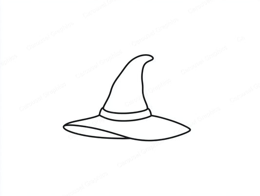 Witch Hat Vector Graphic preview