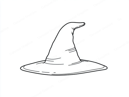 Witch Hat Vector Graphic preview