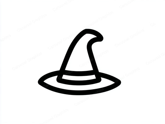 Witch Hat Vector Graphic preview