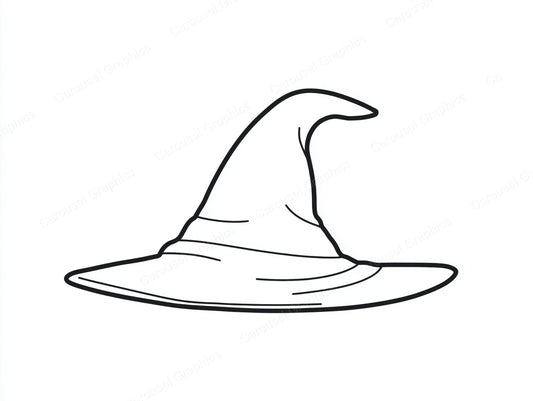Witch Hat Vector Graphic preview
