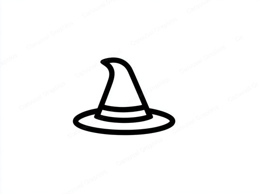 Witch Hat Vector Graphic preview