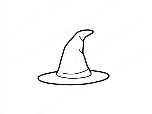 Witch Hat Vector Graphic preview