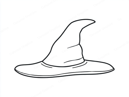 Witch Hat Vector Graphic preview