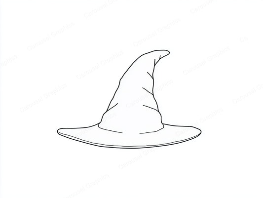 Witch Hat Vector Graphic preview