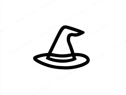 Witch Hat Vector Graphic preview