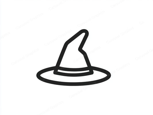 Witch Hat Vector Graphic preview