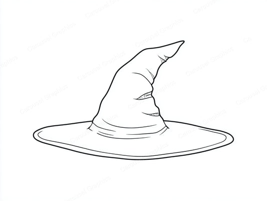 Witch Hat Vector Graphic preview