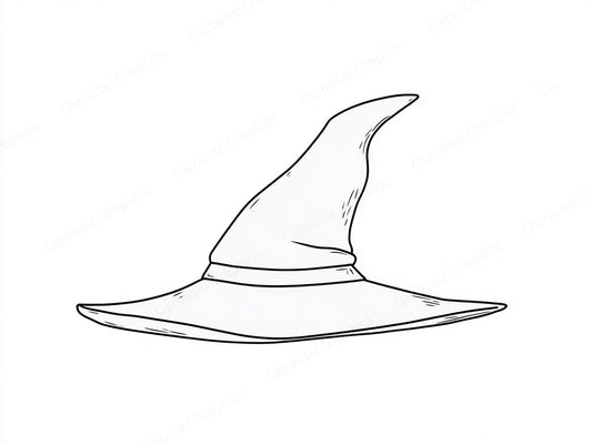 Witch Hat Vector Graphic preview