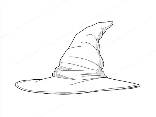 Witch Hat Vector Graphic preview
