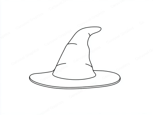 Witch Hat Vector Graphic preview