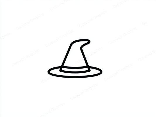 Witch Hat Vector Graphic preview
