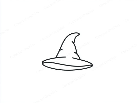Witch Hat Vector Graphic preview