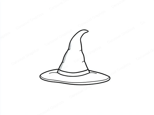 Witch Hat Vector Graphic preview