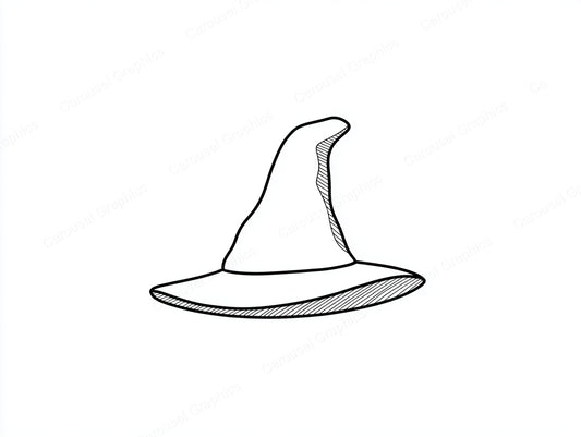 Witch Hat Vector Graphic preview