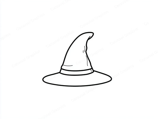 Witch Hat Vector Graphic preview
