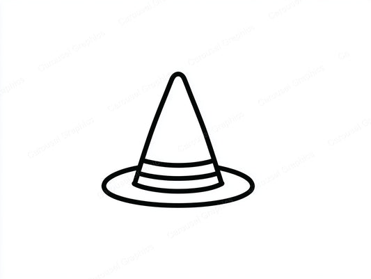 Witch Hat Vector Graphic preview