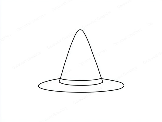 Witch Hat Vector Graphic preview
